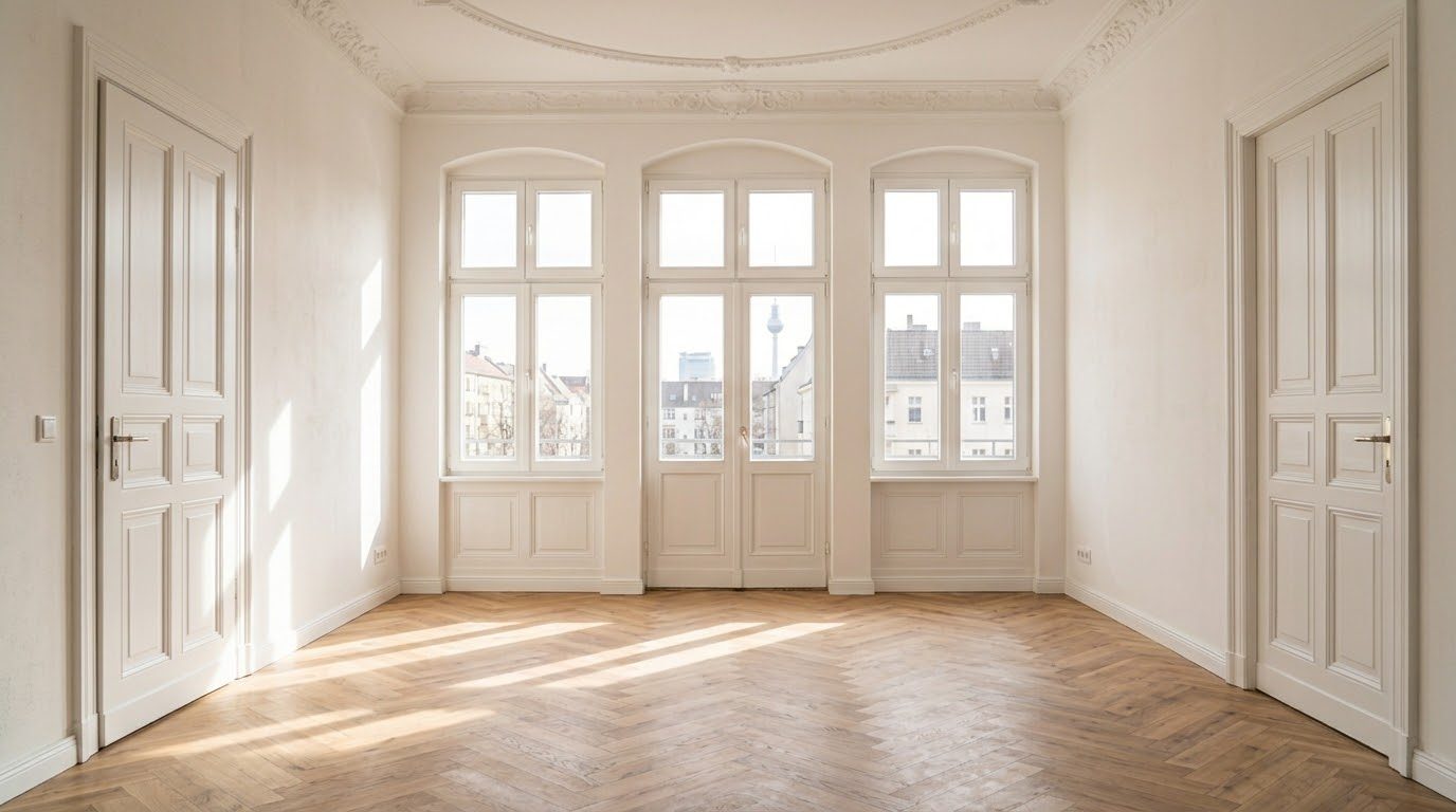 Renovierte Altbauwohnung in Berlin nach dem Mieterwechsel